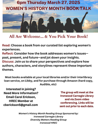 POSTPONED:  Women's History Month Book Talk