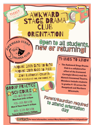 Awkward Stage Drama Club Orientation