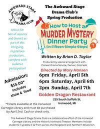 Awkward Stage Youth Drama Club Production: How to Host a Murder Mystery Dinner Party