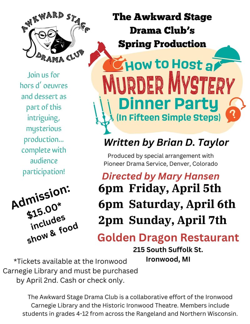 Awkward Stage Youth Drama Club Production: How to Host a Murder Mystery Dinner Party