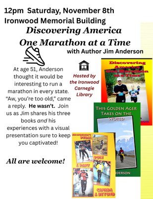 Discovering America One Marathon at a Time: Book Talk with Author Jim Anderson Discovering America One Marathon at a Time: Book Talk with Author Jim Anderson