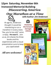 Discovering America One Marathon at a Time: Book Talk with Author Jim Anderson