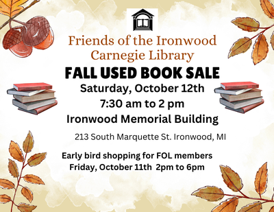 Friends of the Library Fall Used Book Sale