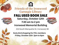 Friends of the Library Fall Used Book Sale