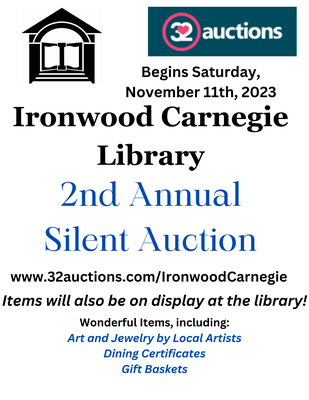 Ironwood Carnegie Annual Online Silent Auction