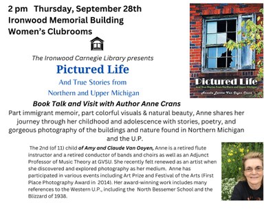 Pictured Life: Book Talk and Visit with Author Anne Crans