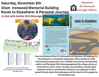 Route to Elsewhere: A Visit with Author Dirk Wierenga Route to Elsewhere: A Visit with Author Dirk Wierenga