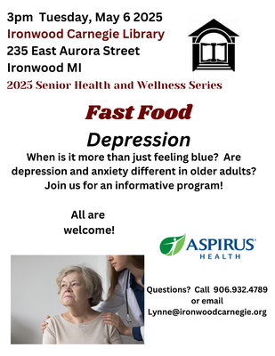 Senior Health and Wellness Presentation: Depression Senior Health and Wellness Presentation: Depression
