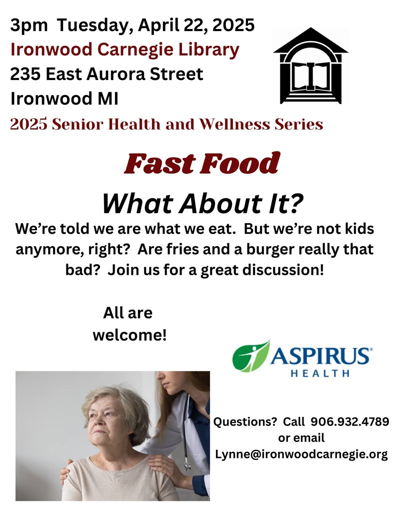 Senior Health and Wellness Presentation:  Fast Food