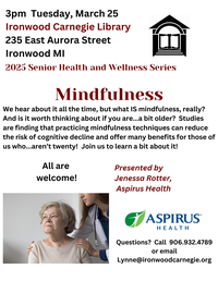 Senior Health and Wellness Presentation:  Mindfulness