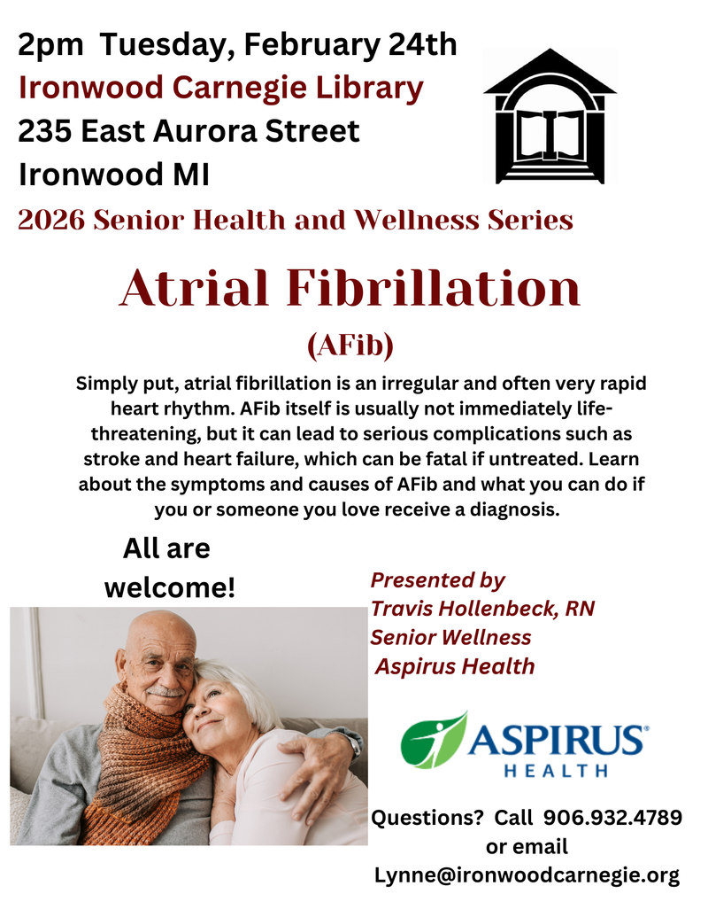 Senior Health and Wellness Series:  Atrial fibrillation (AFib)